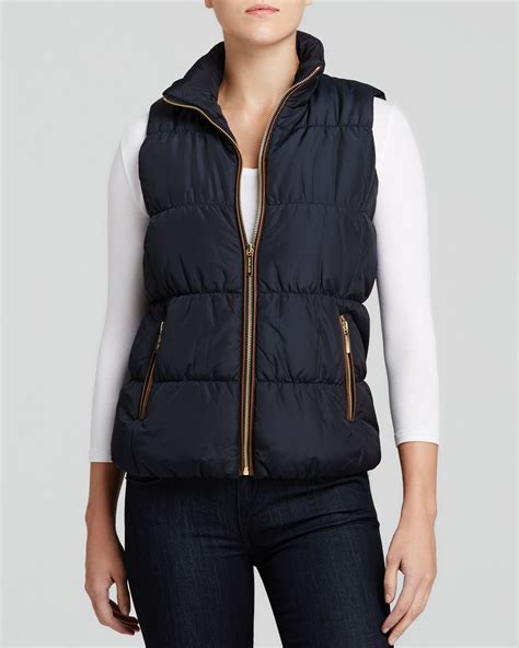 michael kors puffer vest women's|michael kors quilted puffer vest.